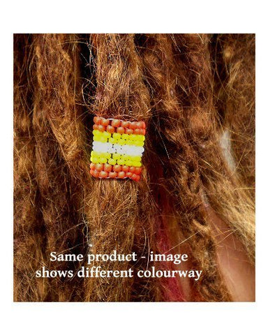 Handmade Peyote Stitch Beaded Dreadlock Sleeve (7mm Hole) x 1