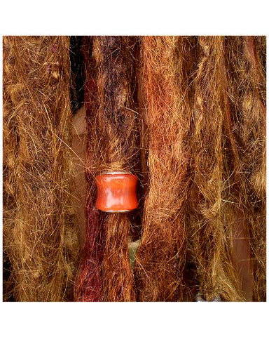 Dreadz Silver & Tan Resin Hair Beads (5mm Hole) x 1 Bead
