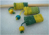 Dreadz Hand-Made Knitted Lock Sleeve x 1 (#203) Green/Yellow