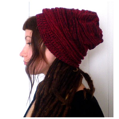 Dreadz Lightweight Slouchy Beanie Hat (Red) AL-1153