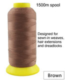 A Hair Extension Weaving Thread 1500m (Brown)