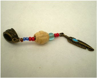 Dreadz Dangle Dreadlock Hair Beads (5mm Hole) (B-03) x 1 Bead