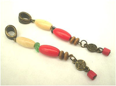 Dreadz Dangle Dreadlock Hair Beads (5mm Hole) (B-10) x 1 Bead