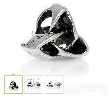 Dreadz Antique Silver Celtic Knot Dreadlock Hair Beads (7mm Hole) x 3 Bead Pack