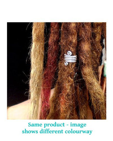 Large Spiral Metal Dreadlock Hair Beads (10.5mm Hole) x 1 Bead