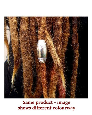 Dreadz Tribal Silver Large Hair Beads x 1 Bead