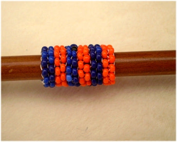Handmade Peyote Stitch Beaded Dreadlock Sleeve/Cuff (7mm Hole) x 1 (PY-10)