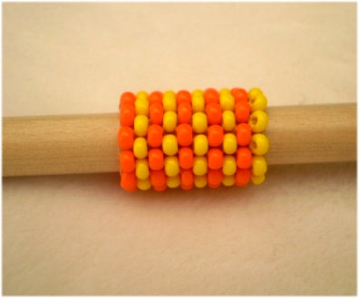 Handmade Peyote Stitch Beaded Dreadlock Sleeve/Cuff (9-10mm Hole) x 1 (PY-102)