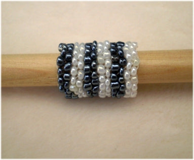 Handmade Peyote Stitch Beaded Dreadlock Sleeve/Cuff (9-10mm Hole) x 1 (PY-105)
