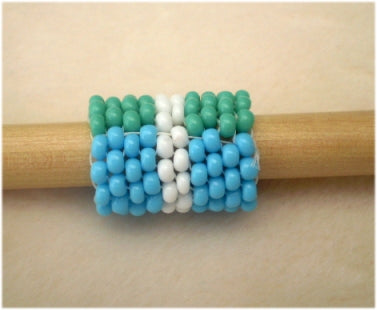 Handmade Peyote Stitch Beaded Dreadlock Sleeve/Cuff (9-10mm Hole) x 1 (PY-106)