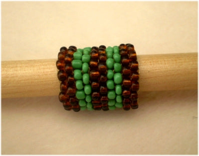 Handmade Peyote Stitch Beaded Dreadlock Sleeve/Cuff (9-10mm Hole) x 1 (PY-114)