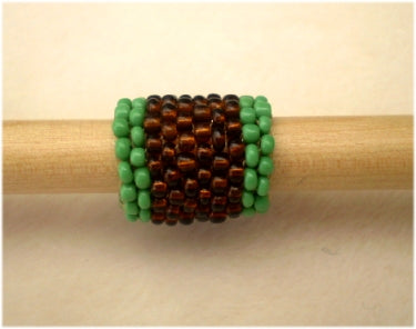 Handmade Peyote Stitch Beaded Dreadlock Sleeve/Cuff (9-10mm Hole) x 1 (PY-122)