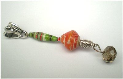 Dreadz Dangle Dreadlock Hair Beads (5mm Hole) (P_08) x 1 Bead