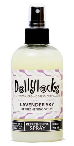 Dollylocks All-Natural, Organic, Vegan, Sulfate-Free, Residue-Free Lavender Sky Refreshening Dreadlocks Spray (8oz)
