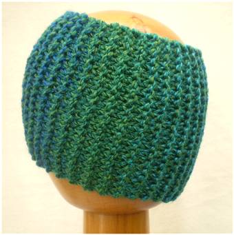 Dreadz Chunky Knitted Dreadlock Headband / Tube (Mariner)