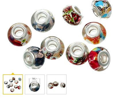Dreadz Round Acrylic Bright Mix Dreadlock Hair Beads (5mm Hole) x 3 Bead Pack