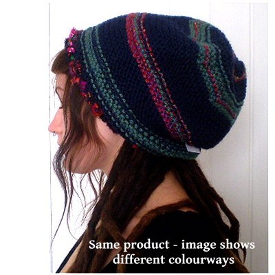 Hand Knitted Slouchy Beanie Hat