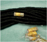 Dreadz Handmade Glazed Recycled Paper Hair Beads (8mm Hole) x 1 Bead (#16)