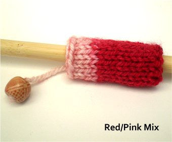 Dreadz Hand-Made Knitted Lock Sleeve x 1 (#07) Red/Pink Mix