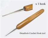 1 Piece Crochet Hook with Bamboo Handle (0.75mm)