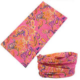 Dreadz 12 in 1 Multi-Function Dreadlock Tubular Headband / Headwear (Pink/Yellow Paisley)