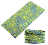 Dreadz 12 in 1 Multi-Function Dreadlock Tubular Headband / Headwear (Blue/Green Paisley)