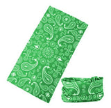 12 in 1 Paisley Multi-Function Tubular Headband / Headwear (Mint Green)