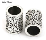 Dreadz Silver Viking Style Dreadlock Hair Beads (7.7mm Hole) x 1 Bead