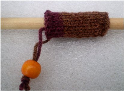 Dreadz Hand-Made Knitted Lock Sleeve x 1 (#214) Brown/Maroon