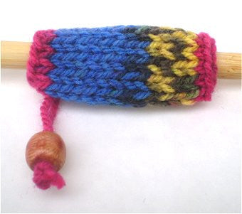 Dreadz Hand-Made Knitted Lock Sleeve x 1 (#30) Blue Tribal