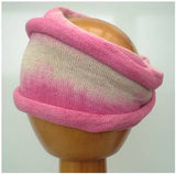 Dreadz Fair Trade Tie Dye Stretch Cotton Dreadlock Headwrap/Dreadwrap (Cream/Pink)