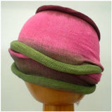 Dreadz Fair Trade Tie Dye Stretch Cotton Dreadlock Headwrap/Dreadwrap (Green/Pink)
