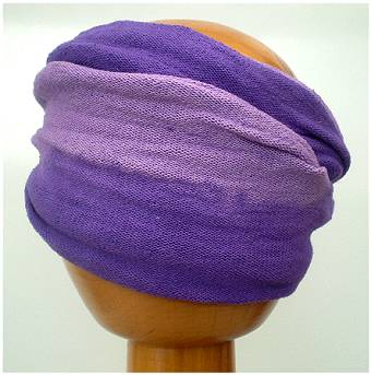 Dreadz Fair Trade Tie Dye Stretch Cotton Dreadlock Headwrap/Dreadwrap Purples