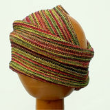 Dreadz Fair Trade Multi Colour Tribal Headwrap Headband  Yellow Red and Black colours