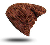 Dreadz Fine Knit Lightweight Beanie Hat (AL-103) (Orange/Black Tones)
