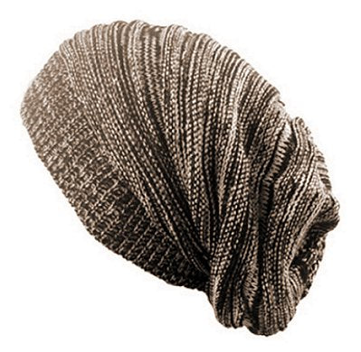 Dreadz Lightweight Slouchy Beanie Hat (Brown) AL-1153