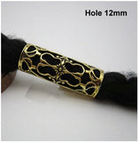 Dreadz Large & Long Antique Golden Dreadlock Hair Bead (12mm Hole) x 1 Bead