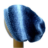 Dreadz Rolled Brim Slouchy Beanie Hat AW_19_06 (Black/White/Grey)