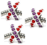 Dreadz X-Shaped Dreadlock Hair Beads (5mm Hole) x 3 Bead Pack