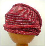 Dreadz Fair Trade Multi Colour Tribal Dreadlock Headwrap/Headband (Red/White) (GR_29)