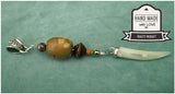 Dreadz Horn Dangle Dreadlock Hair Beads (5mm Hole) (G_08) x 1 Bead