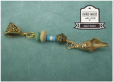 Dreadz Shell Dangle Dreadlock Hair Beads (5mm Hole) (G_16) x 1 Bead