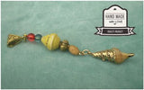Dreadz Shell Dangle Dreadlock Hair Beads (5mm Hole) (G_17) x 1 Bead