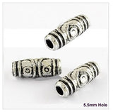 Dreadz Tribal Silver Effect Large Dreadlock Hair Beads (5.5mm Hole) x 3 Bead Pack