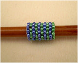 Handmade Peyote Stitch Beaded Dreadlock Sleeve/Cuff (7mm Hole) x 1 (PY-01)