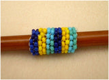 Handmade Peyote Stitch Beaded Dreadlock Sleeve/Cuff (7mm Hole) x 1 (PY-02)