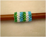 Handmade Peyote Stitch Beaded Dreadlock Sleeve/Cuff (7mm Hole) x 1 (PY-06)