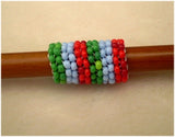 Handmade Peyote Stitch Beaded Dreadlock Sleeve/Cuff (7mm Hole) x 1 (PY-07)