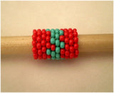 Handmade Peyote Stitch Beaded Dreadlock Sleeve/Cuff (9-10mm Hole) x 1 (PY-113)