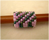 Handmade Peyote Stitch Beaded Dreadlock Sleeve/Cuff (7mm Hole) x 1 (PY-12)